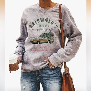 NEW Griswald Soft Cotton Blend Sweatshirt Comfy Size XL Gray And Green Unisex